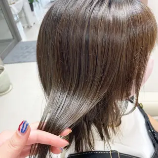 セミロング カラー 坂本 沙也加のヘアスタイル