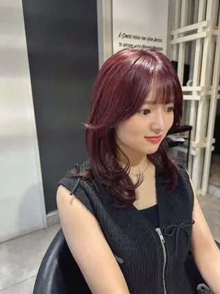 ミディアム カラー 似合う髪型が 分からない方へのヘアスタイル
