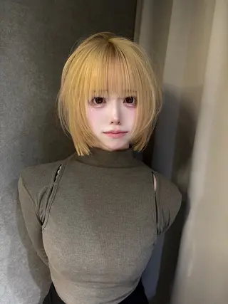 ショート カラー jyui/原宿 ハイトーン/デザインのヘアスタイル