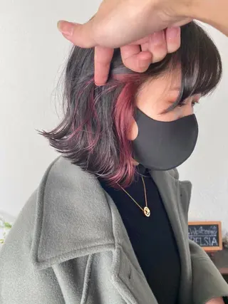 ショート ブリーチ毛に縮毛矯正 ✨カラー✨山田 正幸のヘアスタイル