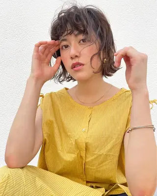 ショート カラー 暖色カラー/ピンク カラー/HARUKAのヘアスタイル
