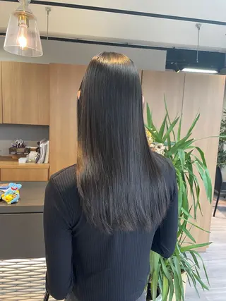ロング マキノ キョウカのヘアスタイル