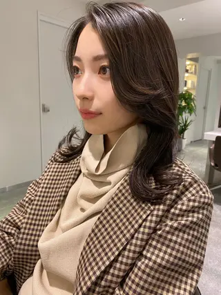 ミディアム 韓国風/髪質改善/ ナガヤアキラのヘアスタイル