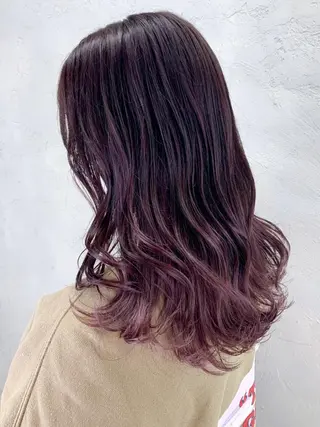 セミロング カラー パーマ ヘアアレンジ ITbyALBUM 松戸のヘアスタイル