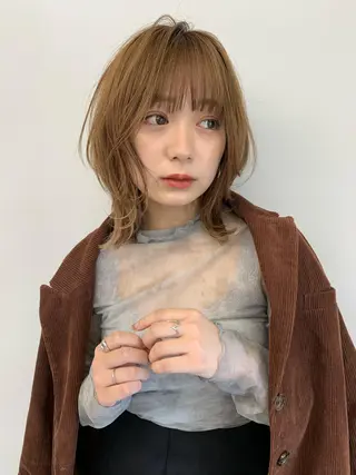 ミディアム 👑満足度1000% 重村　春奈👑のヘアスタイル