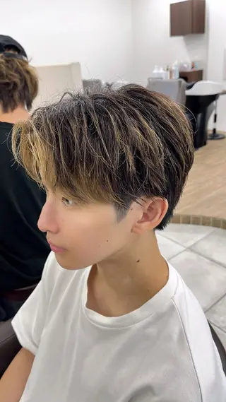 ショート カラー メンズ 🏆メンズヘア特化 🥇代表りんぺーのヘアスタイル