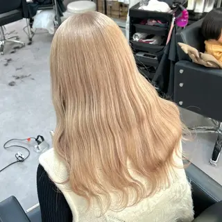 ロング カラー ブリーチ&エクステ 🥀ケアカラー特化のヘアスタイル