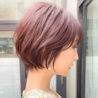 ショート カラー 豊中/ショート特化/ 似合わせ/たかいのヘアスタイル