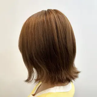 ミディアム HINATA/ 半個室美容室のヘアスタイル