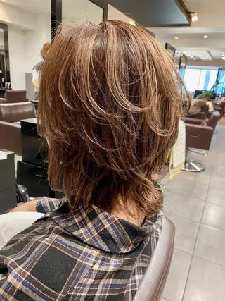 ミディアム カラー ⭕️メンズパーマ⭕️ 山口 裕太郎のヘアスタイル