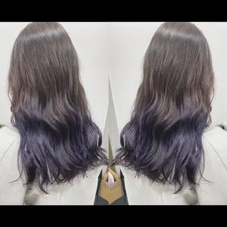 ロング カラー 顔まわりの神様✨ 透明感カラー藤嶋秀幸のヘアスタイル