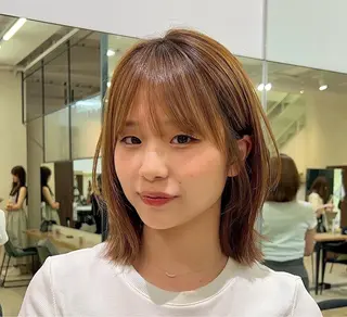 ショート カラー パーマ ⭐️似合わせボブ ⭐️かえでのヘアスタイル