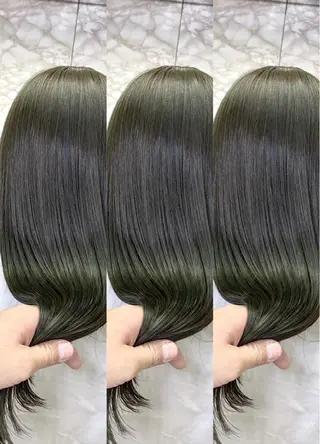 セミロング カラー ✴︎赤み除去カラー daichi✴︎のヘアスタイル