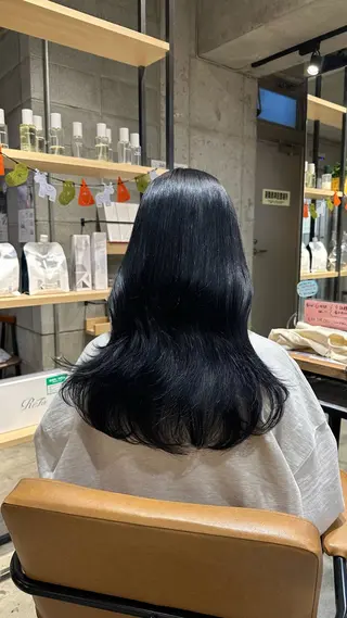 ロング 韓国レイヤー・ボブ/ 暖色⭐️優香⭐️のヘアスタイル