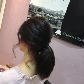 ミディアム カラー 【寺田町】ソリハシ アキラのヘアスタイル