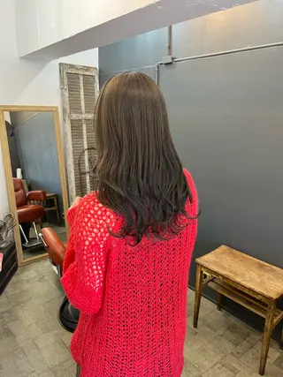 ロング カラー 暗髪とオリーブ🌿 渡辺拓人のヘアスタイル