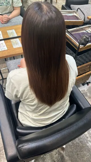 セミロング 透明感カラー/ 新宿駅東口/ユズキのヘアスタイル