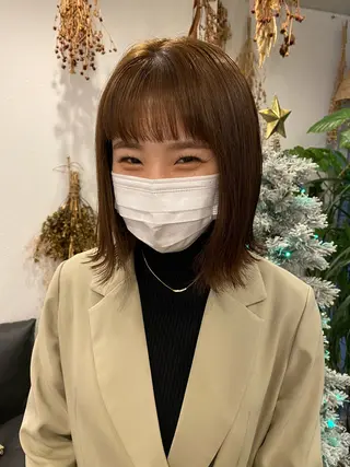 ミディアム カラー botan🪷☆*。 レ ナのヘアスタイル
