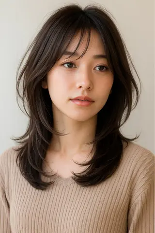 ミディアム カラー un.le.pont ルカ 🎨のヘアスタイル