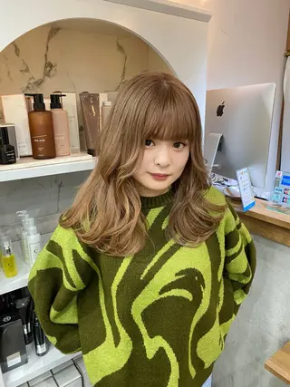 ロング カラー エクステモデル募集 💗大阪梅田/川上のヘアスタイル