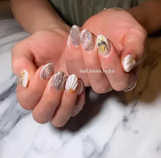 ネイル ﾈｲﾙﾙｰﾑﾘｯｶ 𝐦𝐚𝐲𝐮のネイルデザイン