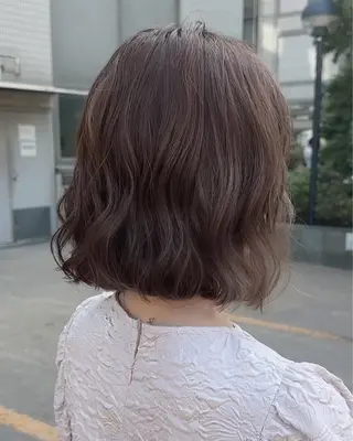 ミディアム パーマ ま ひのヘアスタイル