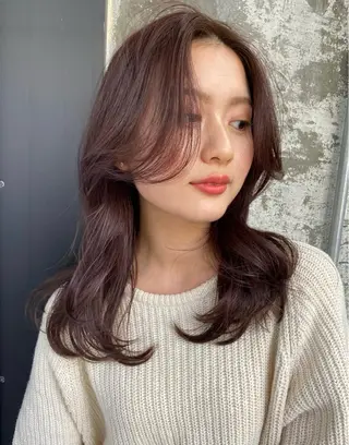 セミロング カラー Pia ツボイ ケイタのヘアスタイル