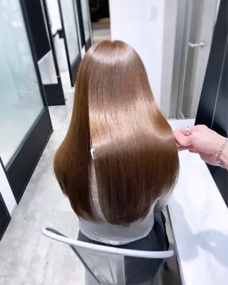 ロング 韓国レイヤーカット 髪質改善▫️水野有真のヘアスタイル