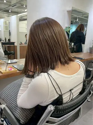 ミディアム カラー 縮毛矯正モデル募集中 /西梅田/筒井大翔のヘアスタイル