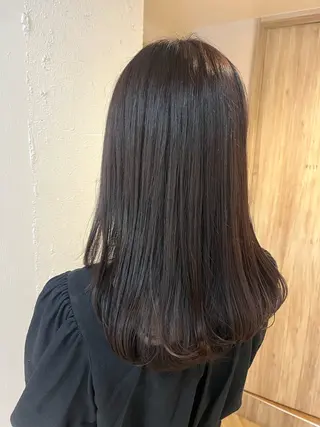 セミロング カラー 透明感カラー/ 髪質改善/レイヤーのヘアスタイル
