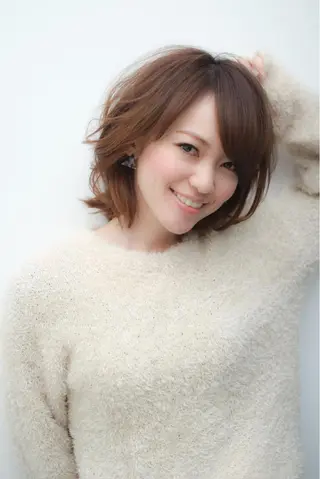 ミディアム カラー パーマ ヘアアレンジ メンズ キッズ マツエク・マツパ アイブロウ Endearing 銀座/レイヤーカットのヘアスタイル