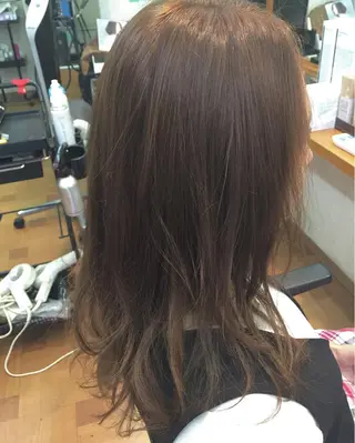 ミディアム セミロング ロング カラー YAP！HAIR トコツメアヤノのヘアスタイル