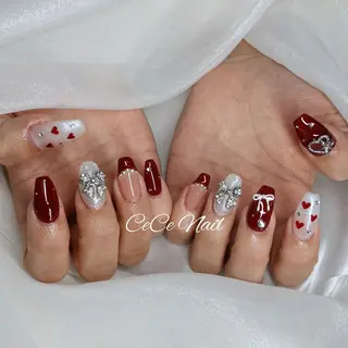 ネイル CeCeGarden ✨️キラキラワンホンのネイルデザイン