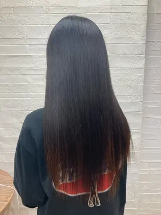 ロング 縮毛矯正/ /関内/あべももこのヘアスタイル