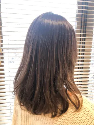 セミロング カラー ヘアアレンジ レイヤー×ヘッドスパ ＊保田遥＊のヘアスタイル