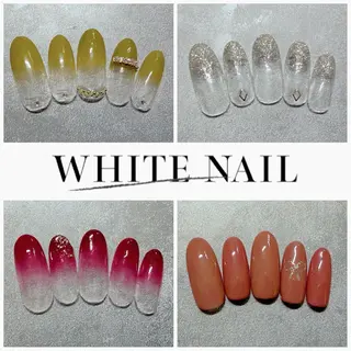 ネイル WHITE NAIL ホワイトネイルのネイルデザイン