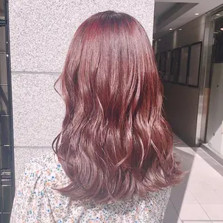 ミディアム カラー 韓国風ヘア✻透明感 カラー✻yukaのヘアスタイル