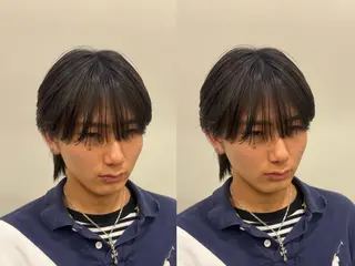 ミディアム メンズ シャドウパーマ/ピン パーマ/だいじゅのヘアスタイル