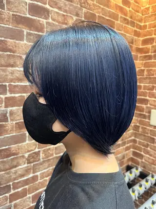 ショート カラー パーマ ヘアアレンジ メンズ キッズ ネイル マツエク・マツパ アイブロウ 久木原 ゆりのヘアスタイル