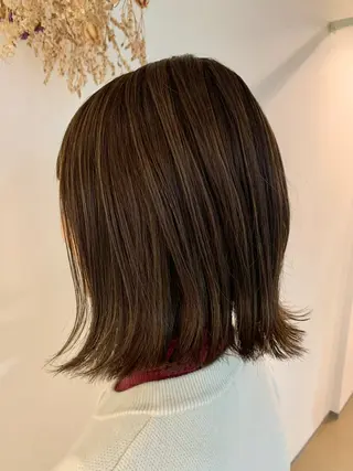 ミディアム ⭐️似合わせ⭐️ ほかぞの　りかのヘアスタイル