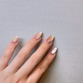 ネイル Rika🌼 シンプル•マグネットのネイルデザイン