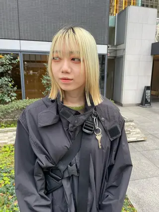 ミディアム カラー パーマ ヘアアレンジ メンズ キッズ ネイル マツエク・マツパ アイブロウ tatsumi/ボブ ウルフ/レイヤーのヘアスタイル