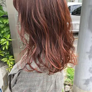 ミディアム カラー ヘアアレンジ ブリーチなし透け感/ マンツーマン/Ryoのヘアスタイル