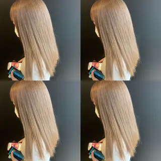 セミロング カラー ✨縮毛矯正✖︎顔周り レイヤー✨ナカムラのヘアスタイル