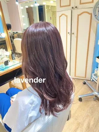 セミロング カラー ヘアアレンジ ハイトーンピンク🍑 ブリーチ🍑RINAのヘアスタイル