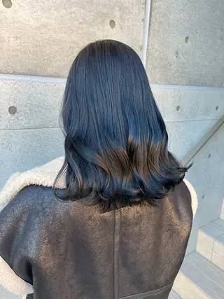 ミディアム カラー パーマ Day&Night kanaのヘアスタイル