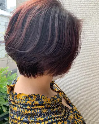 ショート カラー 庭山 理沙のヘアスタイル