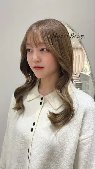 セミロング 透明感カラー🍃 レイヤースタイル✨葵のヘアスタイル