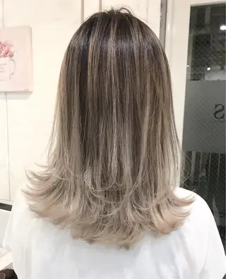 ミディアム カラー ヘアアレンジ 縮毛矯正 髪質改善寺坂雄飛💐のヘアスタイル