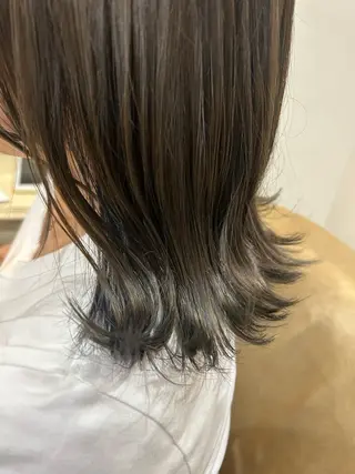 ミディアム ayumi ／透明感カラーのヘアスタイル